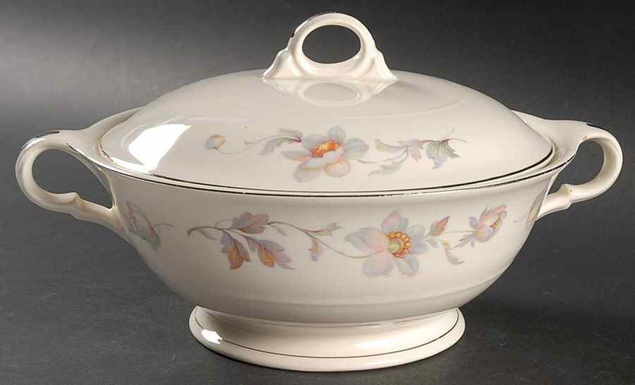Silver Moon Round Covered Vegetable by Limoges-American-1