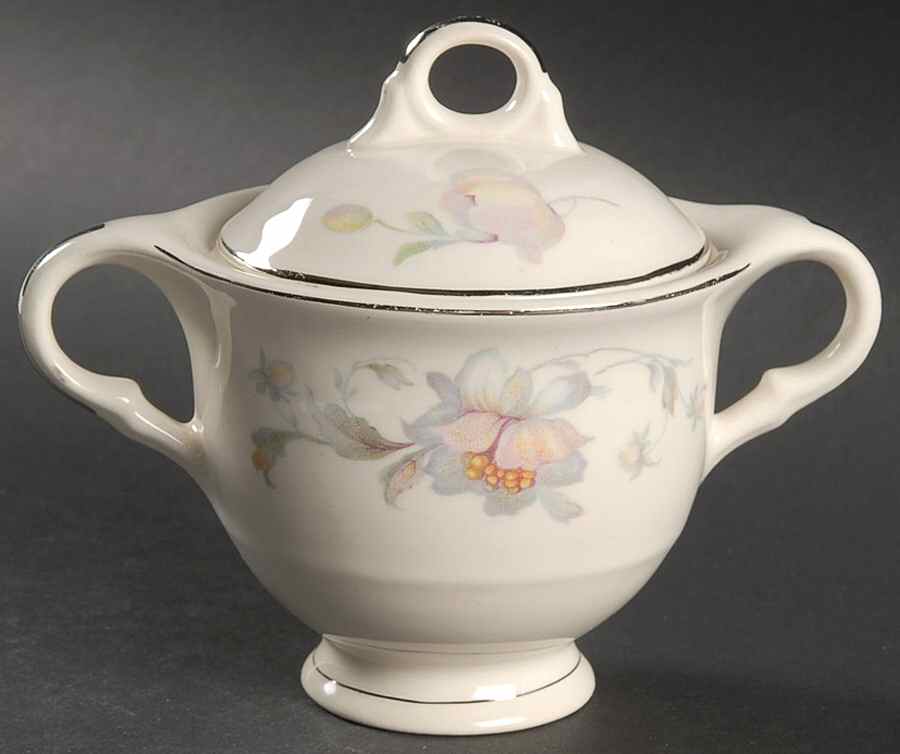 Silver Moon Sugar Bowl & Lid by Limoges-American-1