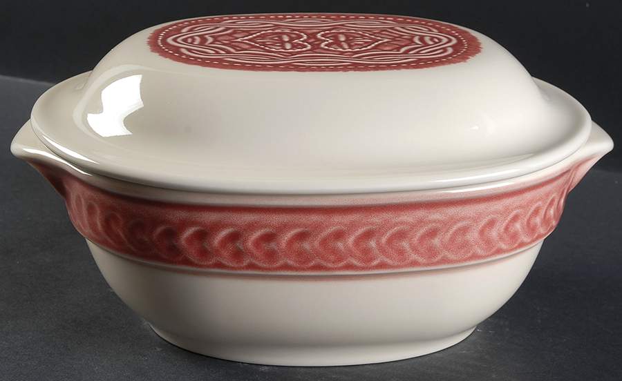 American Craft Paprika 2 Quart Oval Covered Casserole by Longaberger-1