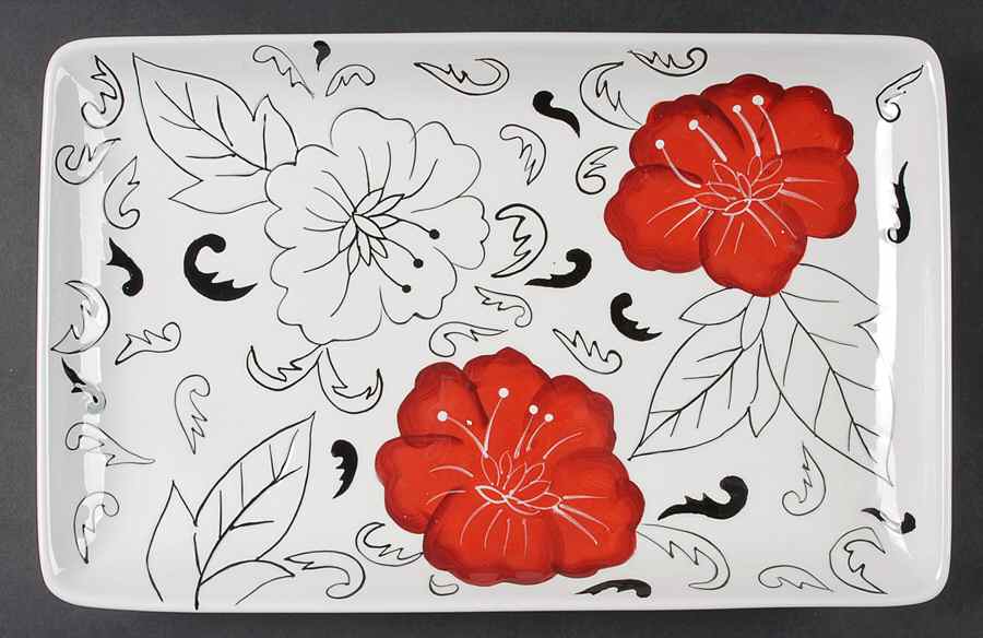 Laura 14" Rectangular Serving Platter by Laurie Gates-1