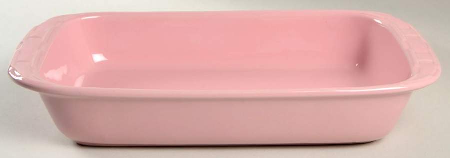 Woven Traditions Pink 16" Rectangular Baker by Longaberger-1
