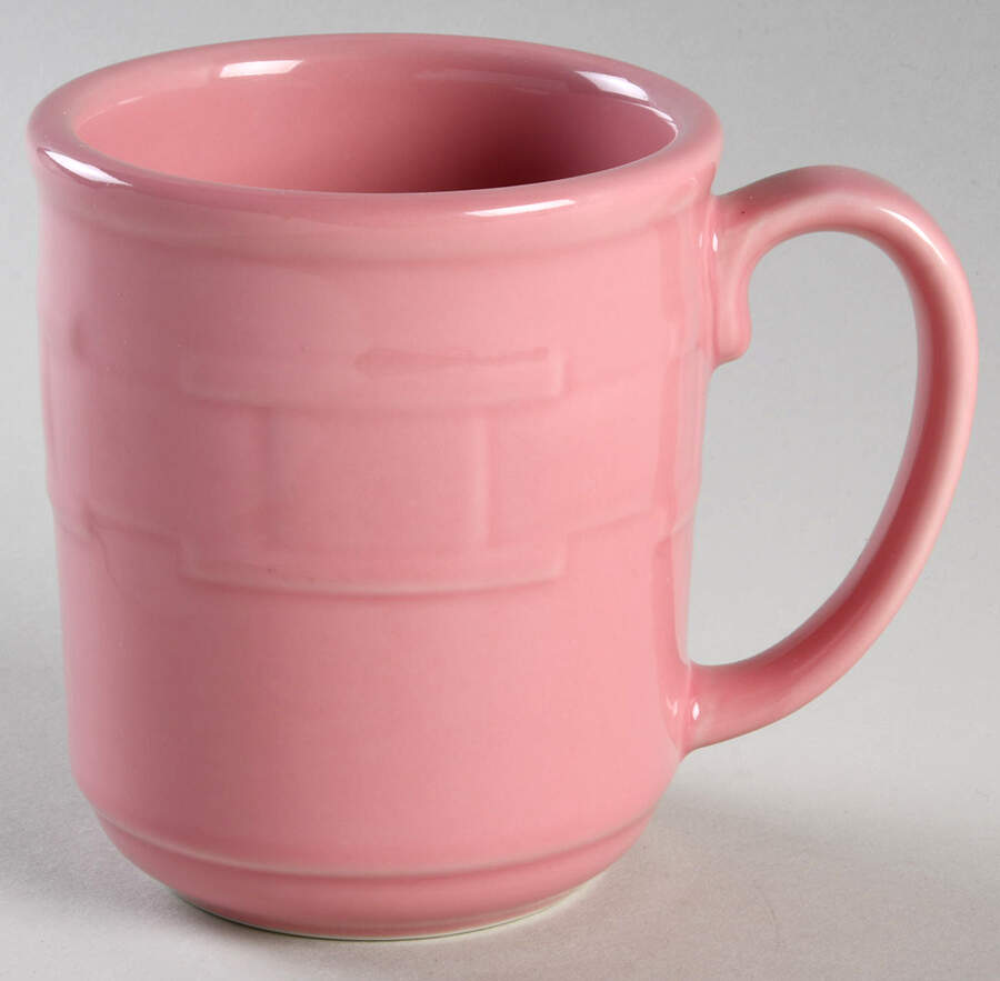 Woven Traditions Pink Mug by Longaberger-1