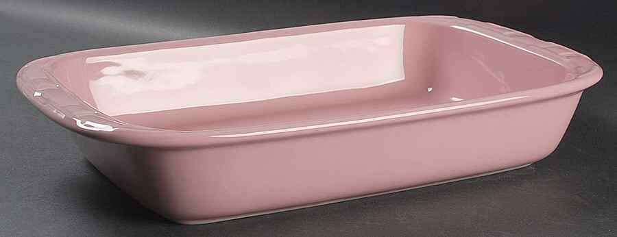 Woven Traditions Pink 16" Rectangular Baker by Longaberger-1