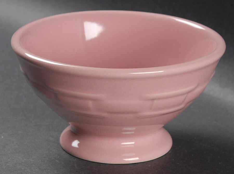 Woven Traditions Pink Footed Ice Cream Cup by Longaberger-1