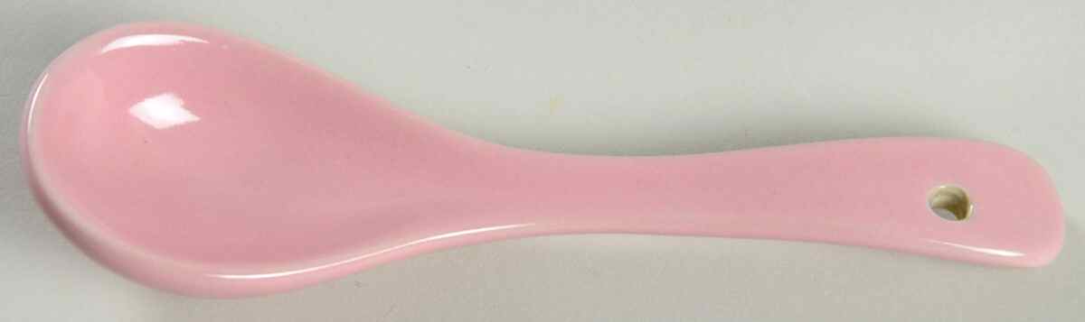 Woven Traditions Pink Ceramic Tasting Spoon by Longaberger-1
