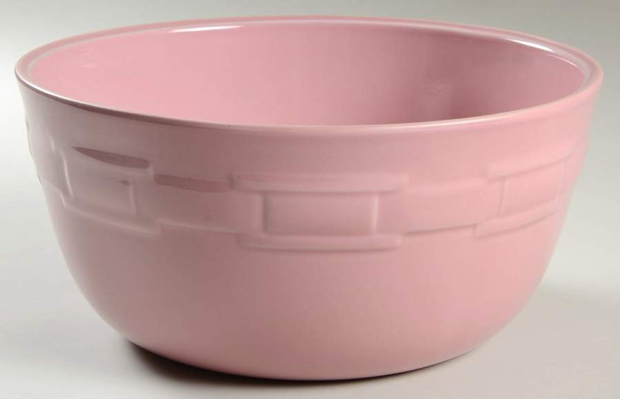 Woven Traditions Pink 10" Bowl for 8-in-1 Entertainer Set by Longaberger-1
