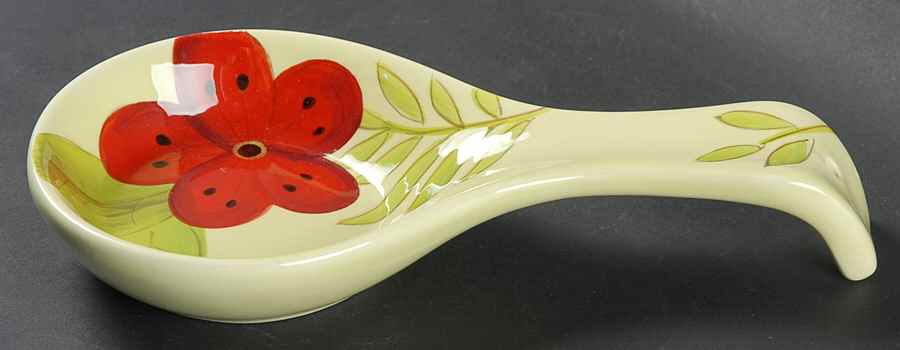Wildflower Spoon Rest/Holder (Holds 1 Spoon) by Laurie Gates-1