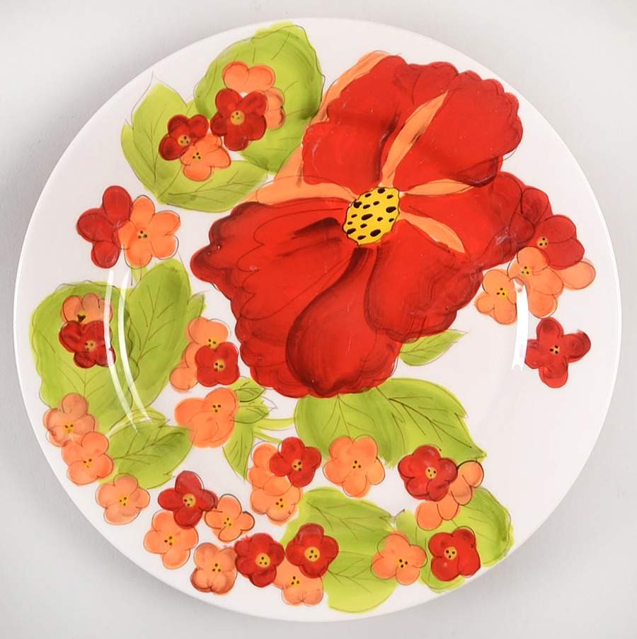 Poppy Salad Plate by Laurie Gates-1