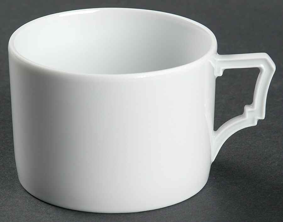 Byzanteum Blanc (All White) Flat Cup by L'Objet-1
