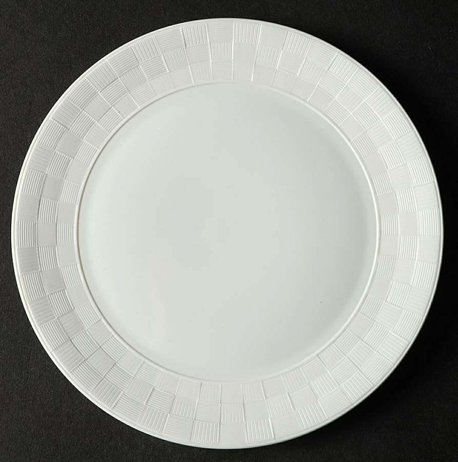 Byzanteum Blanc (All White) Bread & Butter Plate by L'Objet-1