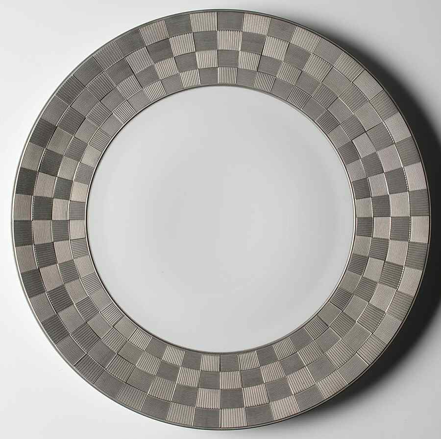 Byzanteum Platine (Platinum) Service Plate (Charger) by L'Objet-1