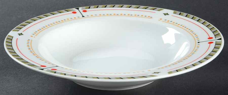 Bilboa Rim Soup Bowl by Lynn's China-1