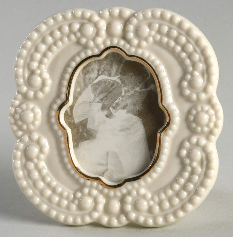 Beaded 2" X 2" Round Mini Frame by Lenox-1