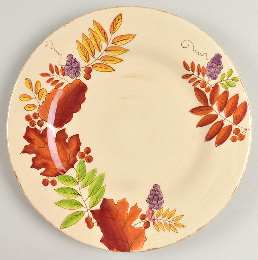 Fall Leaves Salad Plate by Laurie Gates-1