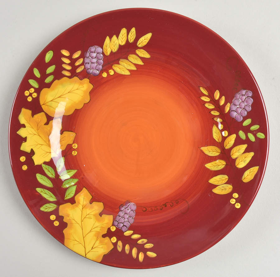 Fall Leaves Salad Plate by Laurie Gates-1