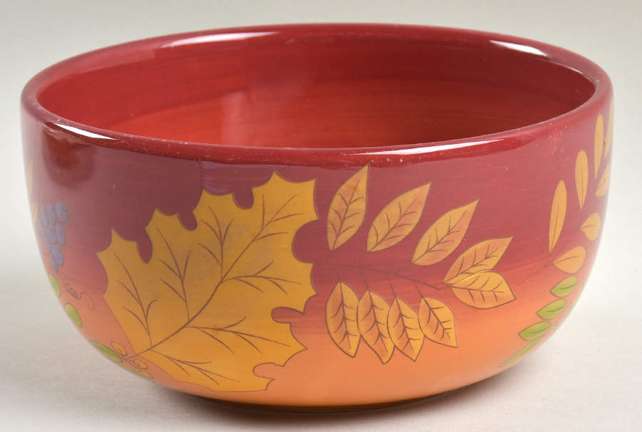 Fall Leaves Soup/Cereal Bowl by Laurie Gates-1
