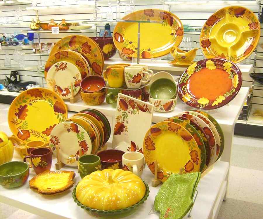 Fall Leaves 16" Oval Serving Platter by Laurie Gates-1