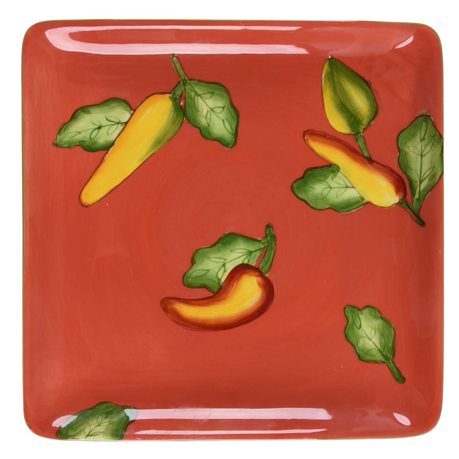 Baja Sizzle Square Salad Plate by Laurie Gates-1