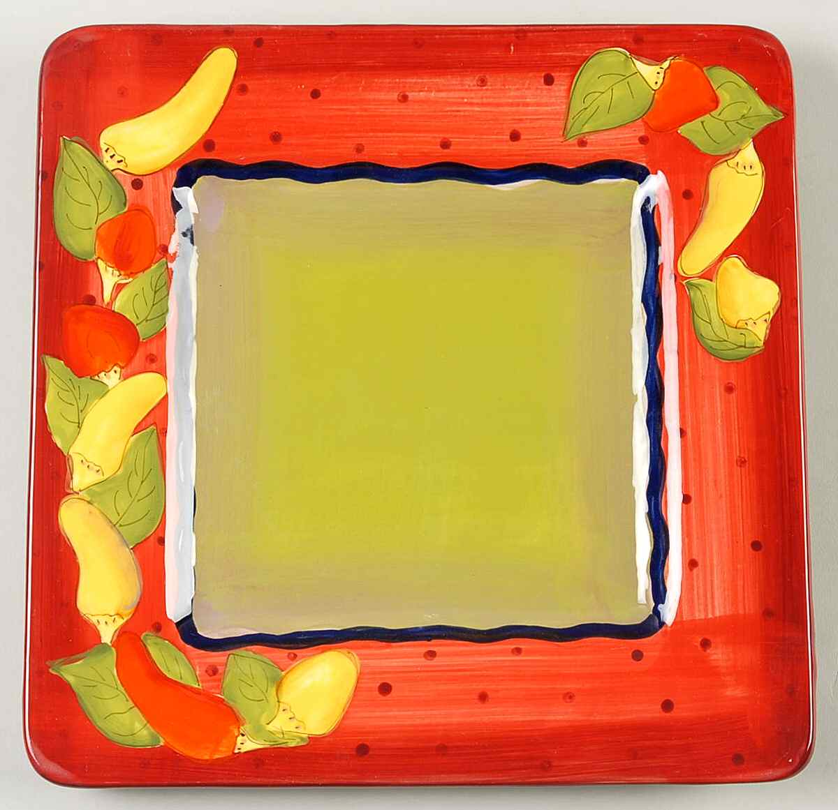 Baja Sizzle Square Dinner Plate by Laurie Gates-1