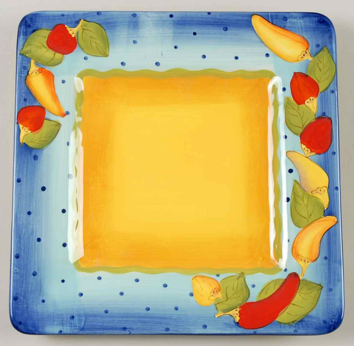 Baja Sizzle Square Dinner Plate by Laurie Gates-1