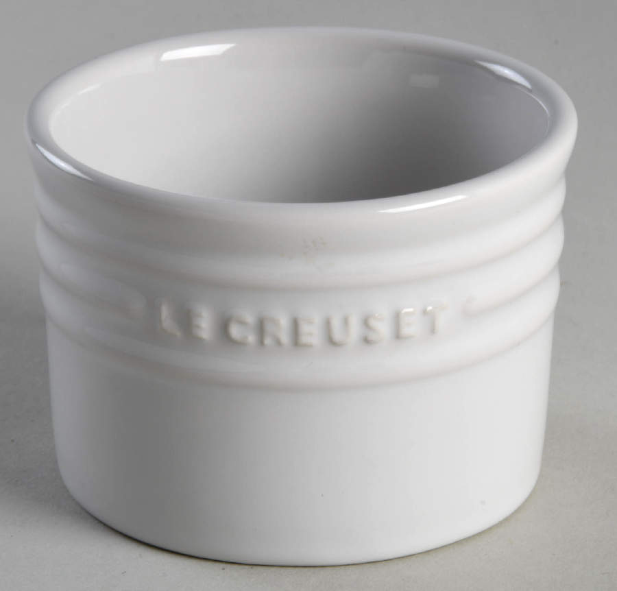 White Small Spice Jar No Lid by Le Creuset-1