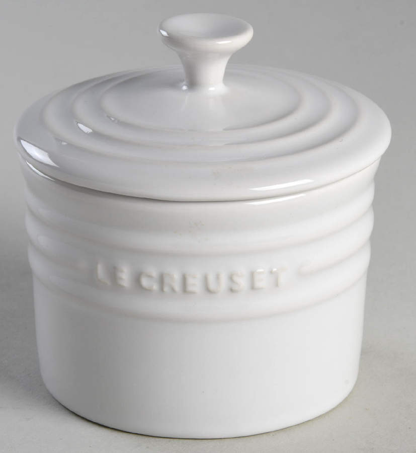 White Small Spice Jar & Lid by Le Creuset-1