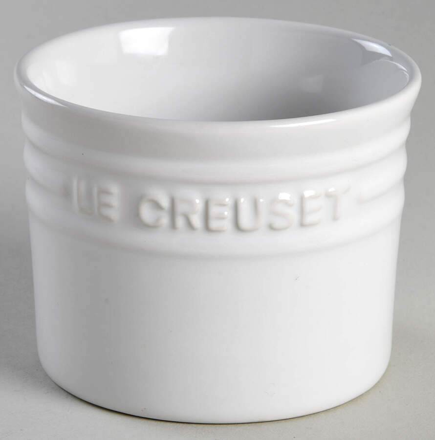White Butter Crock No Lid by Le Creuset-1