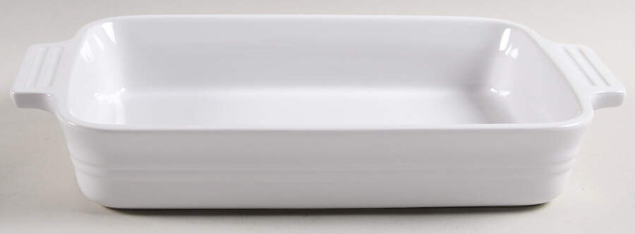 White 12" Rectangular Baker by Le Creuset-1