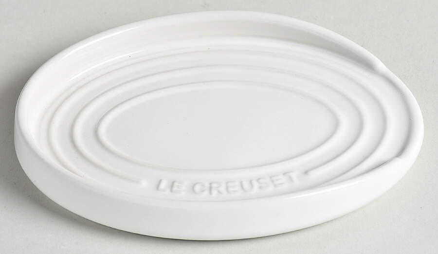 White Spoon Rest/Holder (Holds 1 Spoon) by Le Creuset-1