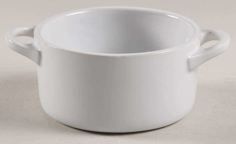 White 8 Oz Mini Round Cocotte No Lid by Le Creuset-1