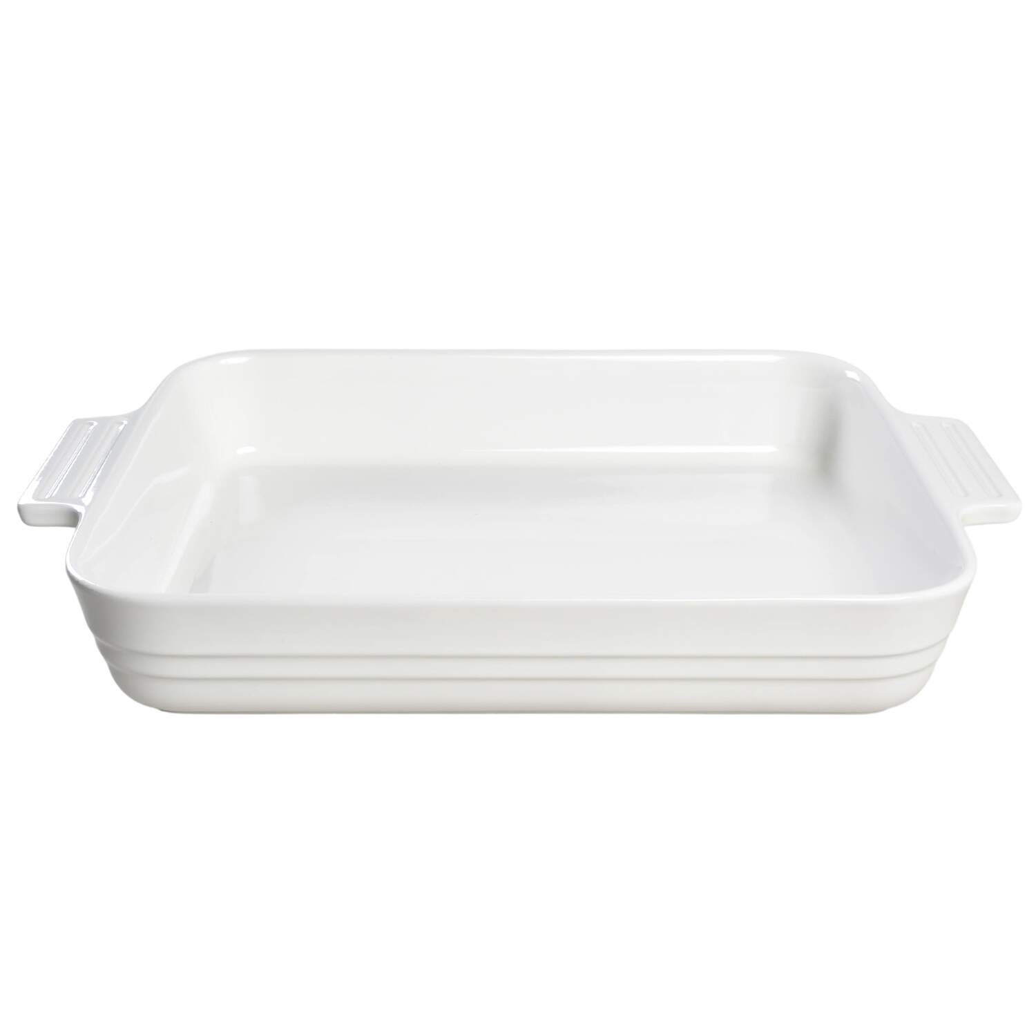 White 13" Rectangular Baker by Le Creuset-1