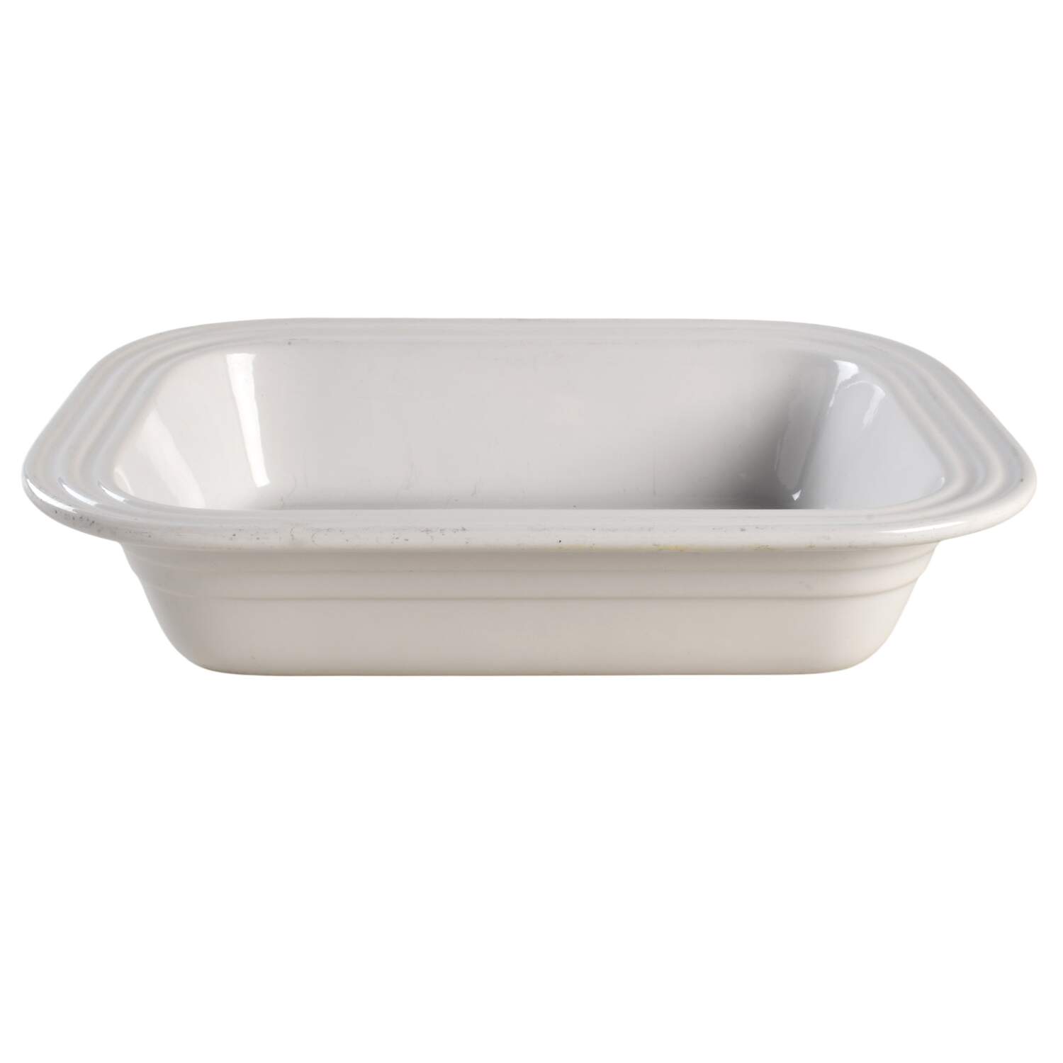 White 12" Rectangular Baker by Le Creuset-1