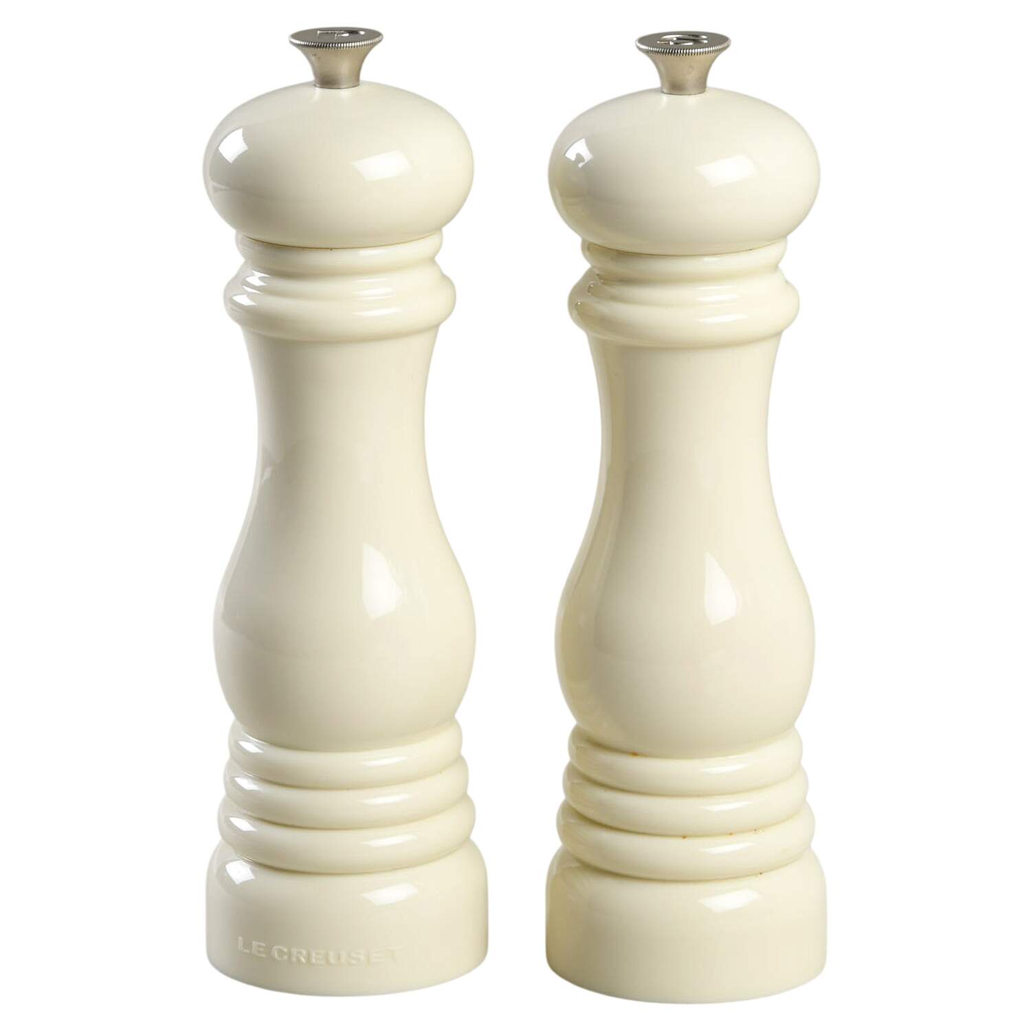 White Salt Mill & Pepper Mill Set by Le Creuset-1