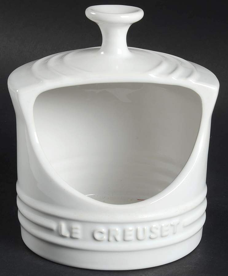 White Salt Crock by Le Creuset-1
