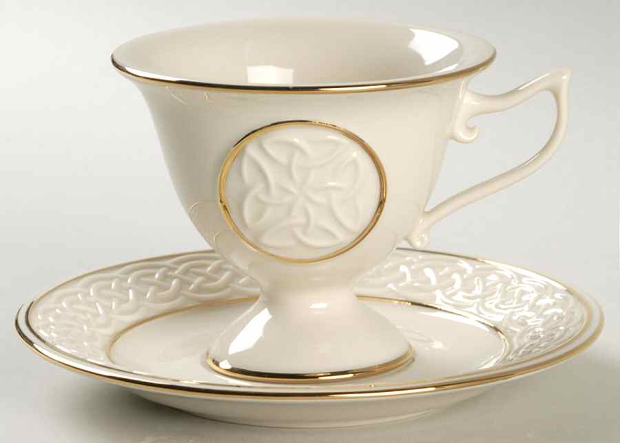 Irish Teacup Votive Votive Candleholder (Shaped Like Cup & Saucer) by Lenox-1