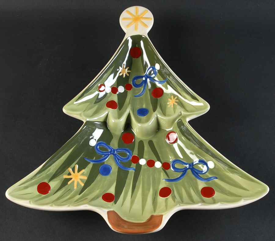 All the Trimmings 14" Tree Shaped Platter by Longaberger-1