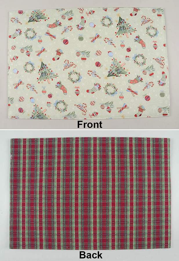 All the Trimmings Reversible Cloth Placemat by Longaberger-1
