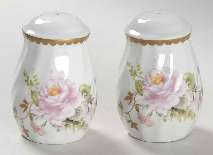 Charmed Rose Salt & Pepper Set by Lynn's China-1