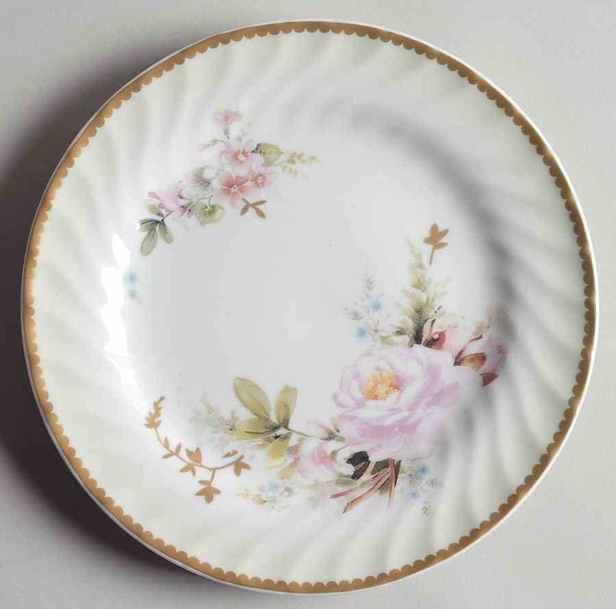 Charmed Rose Salad Plate by Lynn's China-1