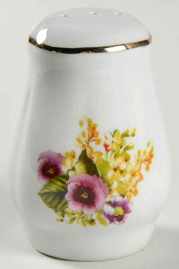 Spring Pansies Pepper Shaker by Lynn's China-1