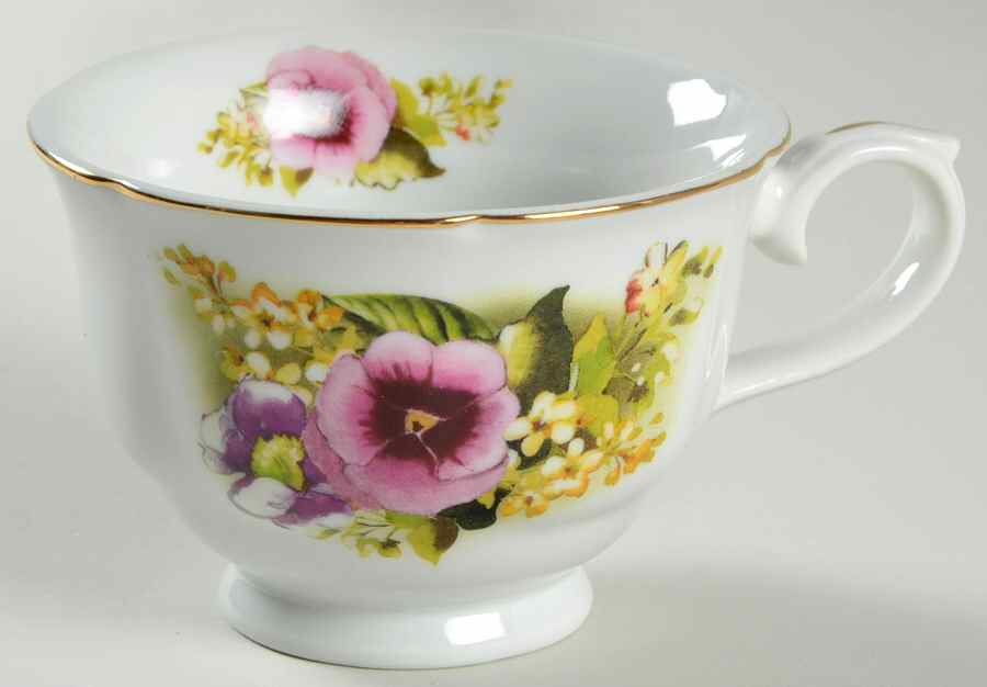 Spring Pansies Footed Cup by Lynn's China-1