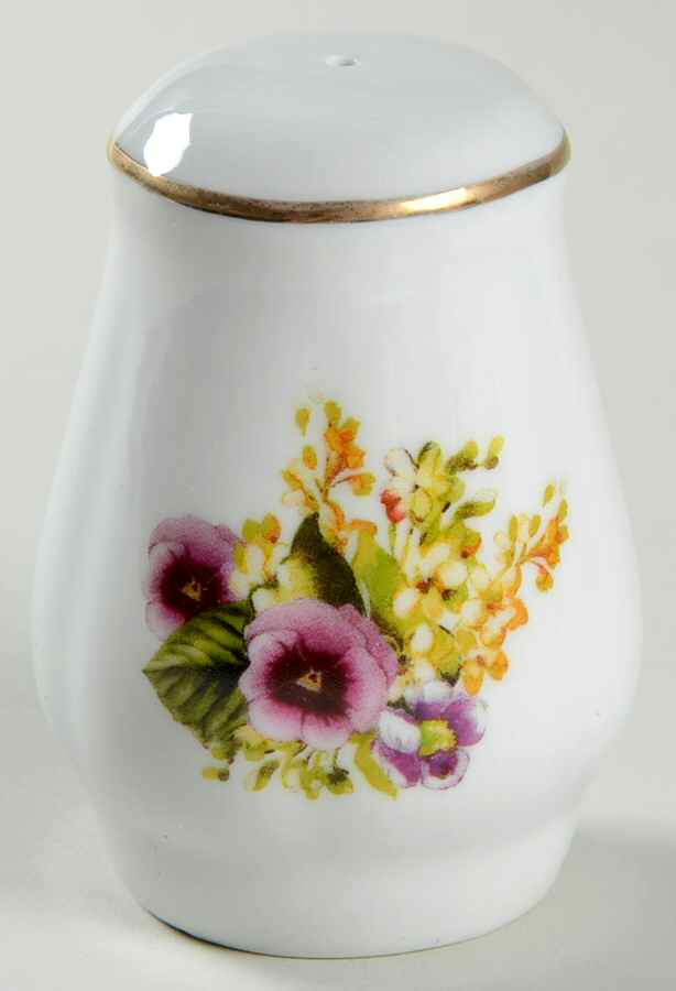 Spring Pansies Salt Shaker by Lynn's China-1