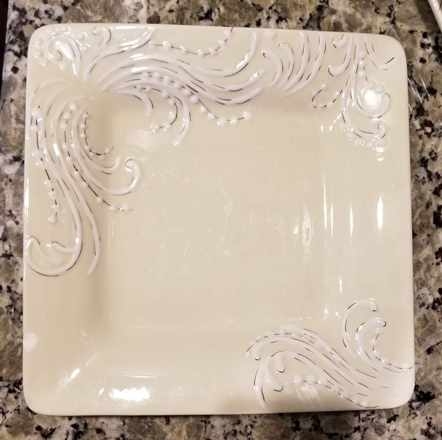 Karoline Square Dinner Plate by Laurie Gates-1