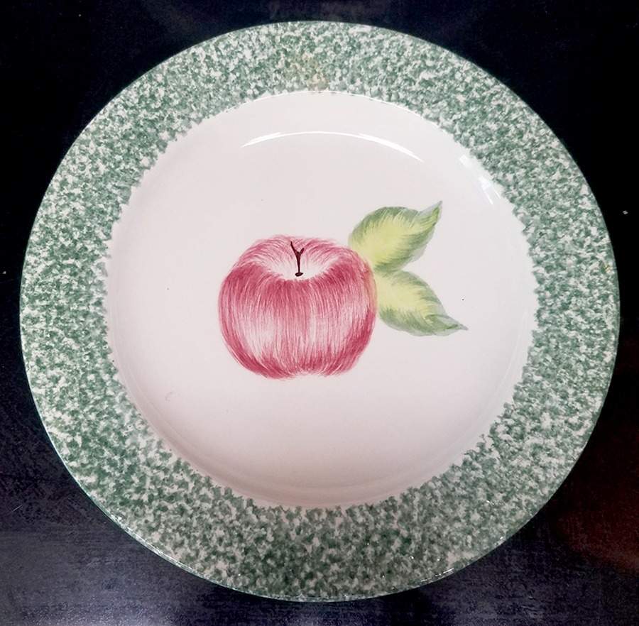 Apple Stipple Salad Plate by Laurie Gates-1