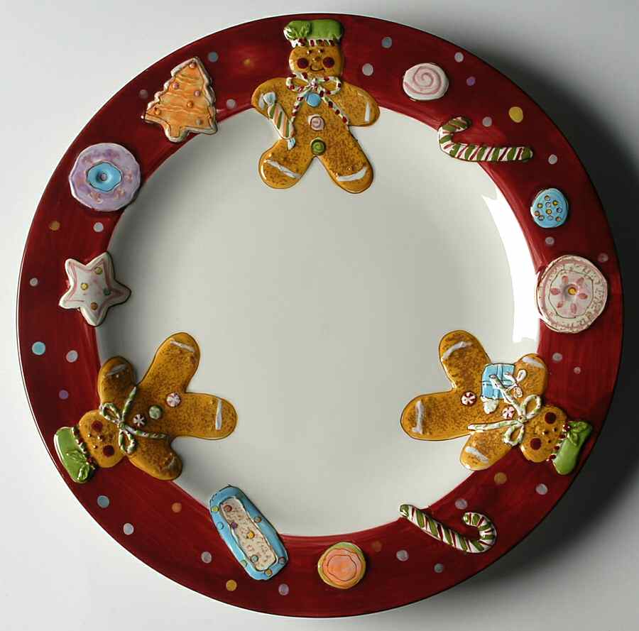 Holiday Treats Dinner Plate by Laurie Gates-1
