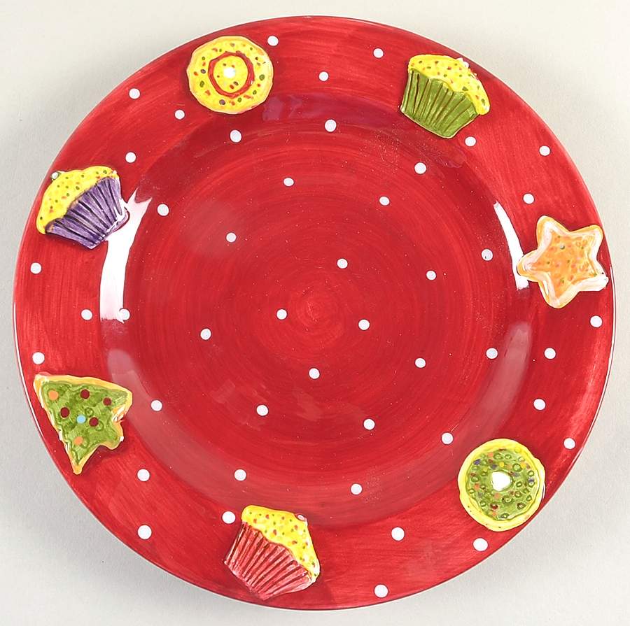 Holiday Treats Salad Plate by Laurie Gates-1