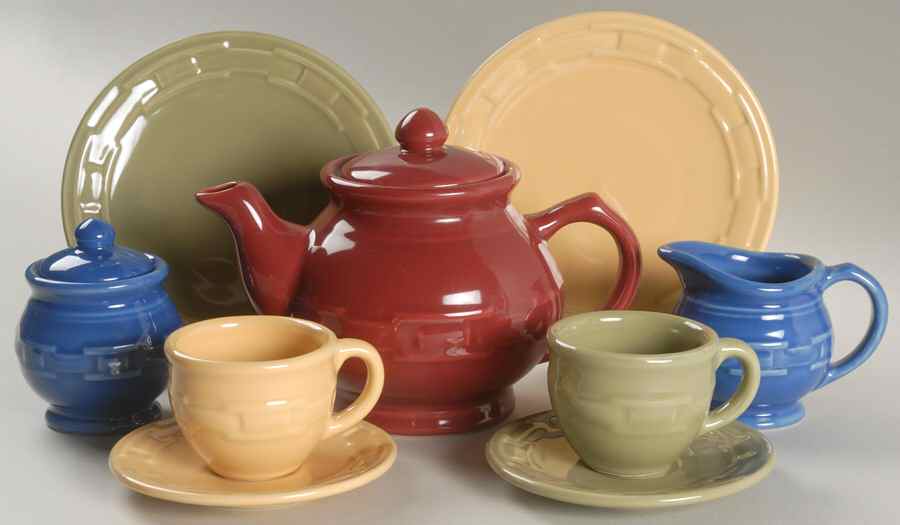Woven Traditions Tea Party (11 Piece) Child's Tea Set by Longaberger-1