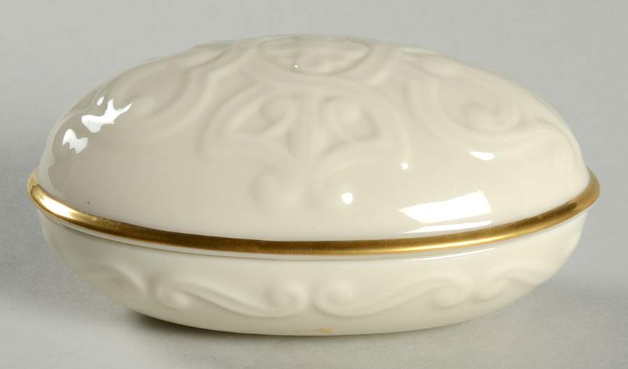Lyric Collection Medium Egg Box & Lid by Lenox-1