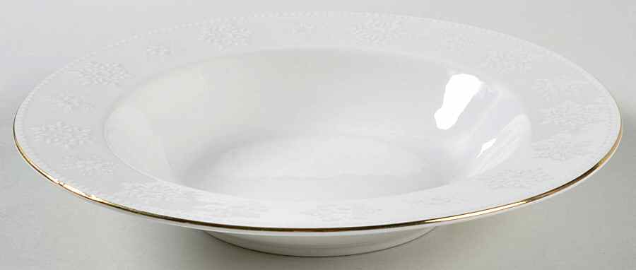 Crystal Snowflake Rim Soup Bowl by Libbey-1