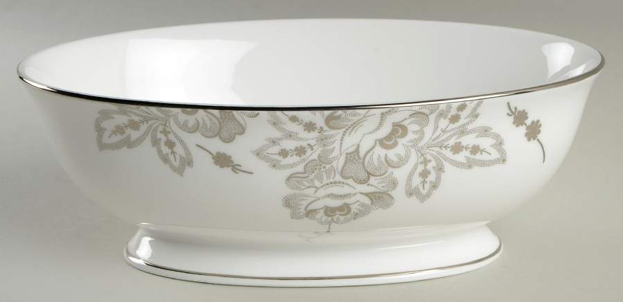 Floral Waltz 9" Oval Vegetable Bowl by Lenox-1